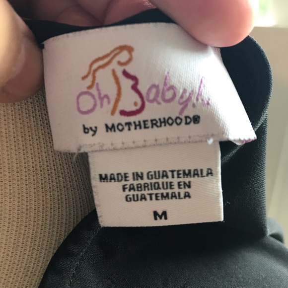 Maternity Short sleeve black blouse - Picture 6 of 8